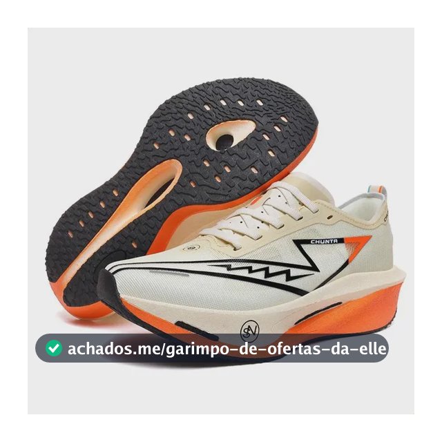 Tênis De Corrida Chunta Com Placa De Fibra De Carbono Azul 4 Bege 44 Eu