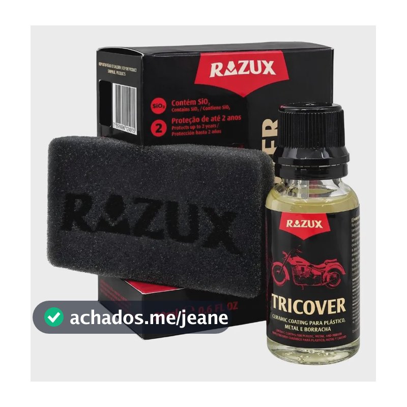 Vitrificador De Plástico Metal Para Moto Tricover 20ml Razux
