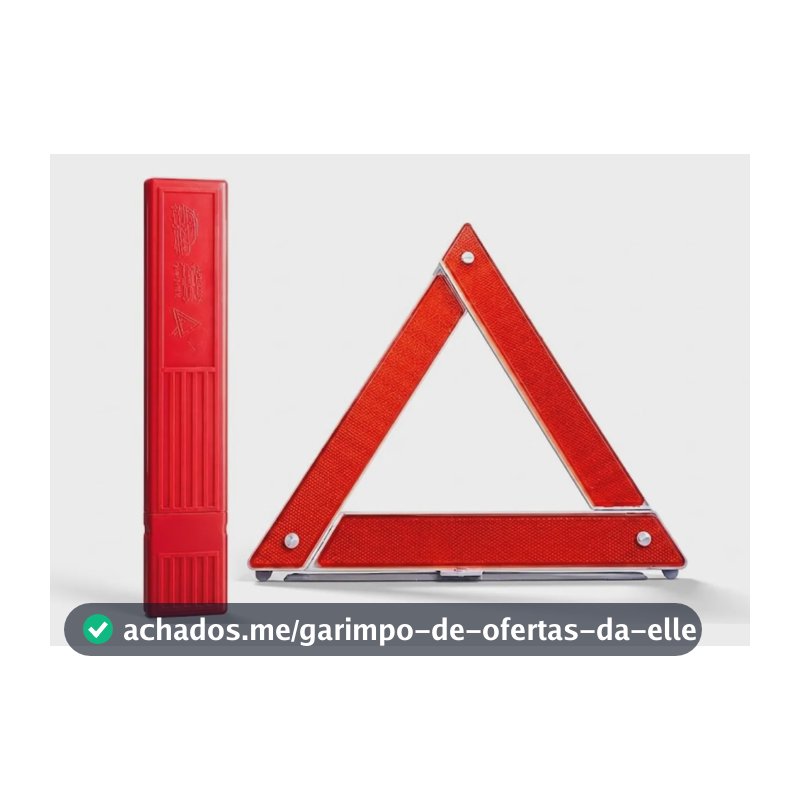 Triângulo Sinalização Segurança Automotivo Carro Caminhão