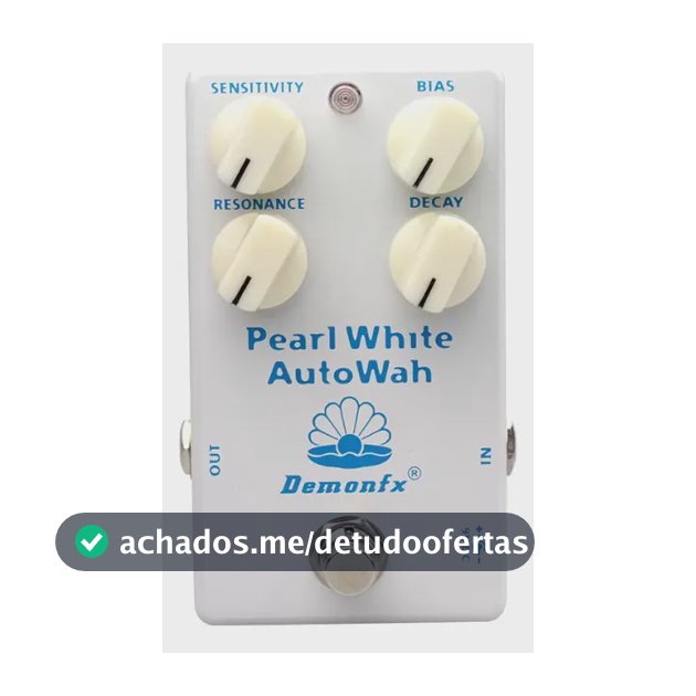 Pedal Guitarra Demonfx Pearl White Auto Wah Cor Branco