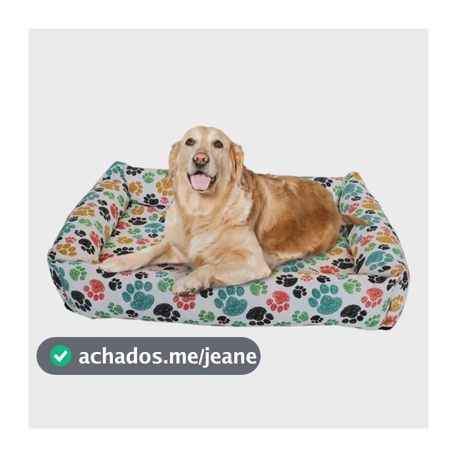 Cama Para Cachorro Grande Impermeável Resistente 100x84cm