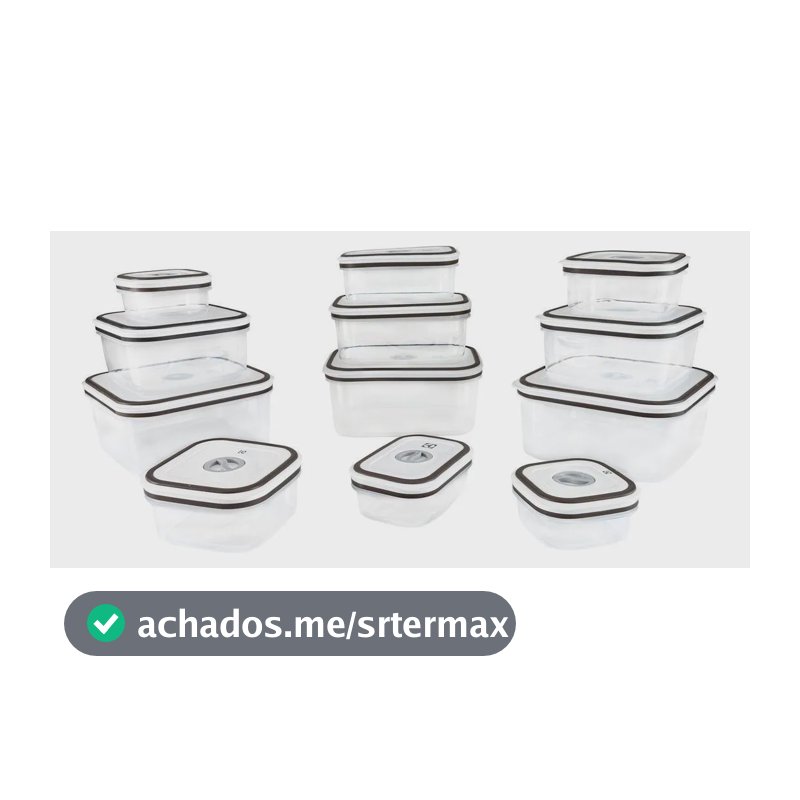 Jogo De Potes De Plástico Herméticos Electrolux Cinza