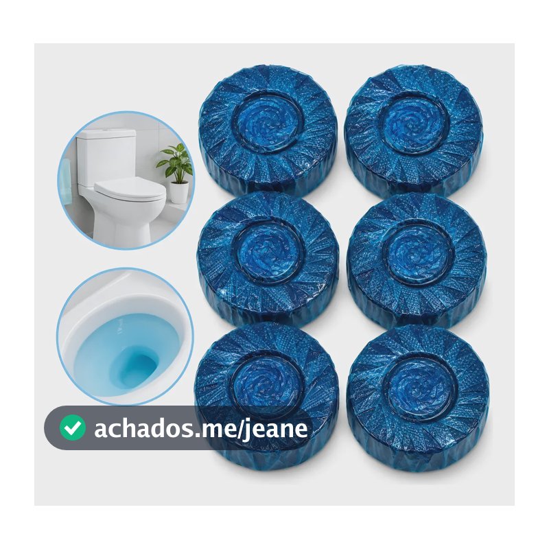 Kit 6 Pastilhas Sanitárias Para Caixa Acoplada Sanitário