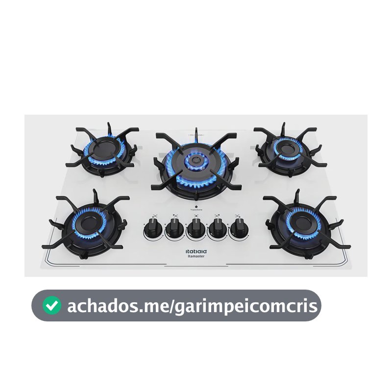 Cooktop Itatiaia Itamaster 5 Bocas - Branco Branco