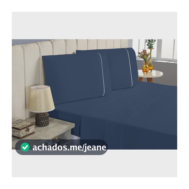 Conjunto Lençol Queen 4 Peças 400 Fios Ponto Palito Cama Box