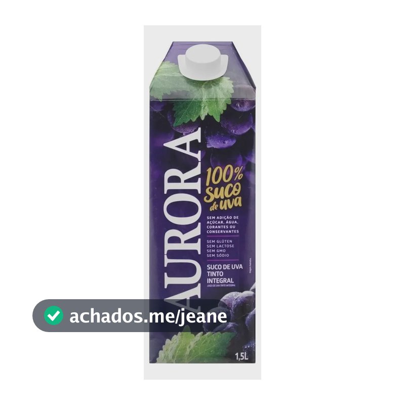 Suco De Uva Aurora Tinto Integral Caixa 1,5l