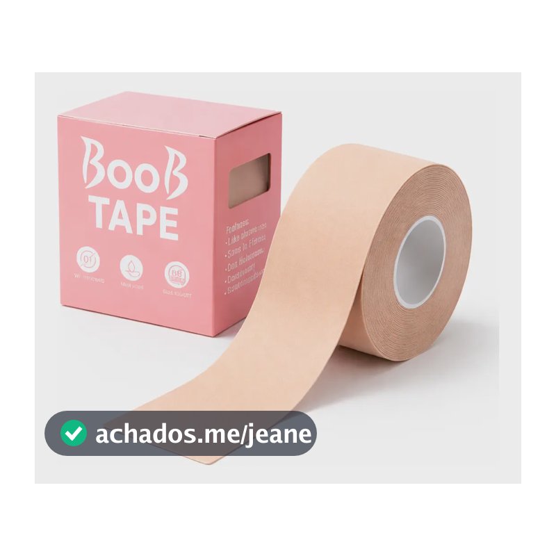 Sutiã Adesivo Levanta Peito Seio Fita Boob Up Invisível Pele Bege Liso Único