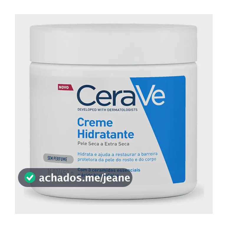 Creme Hidratante Textura Cremosa 454 G Cerave Sem Fragrância