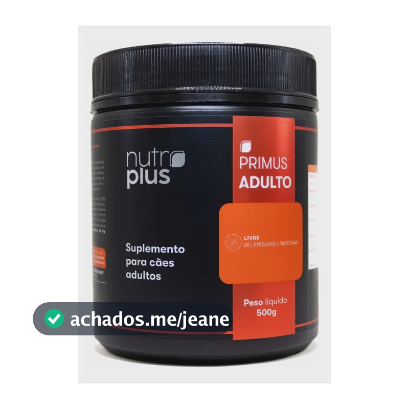Suplemento Natural Primus P/ Cachorro Adulto 500g Nutroplus