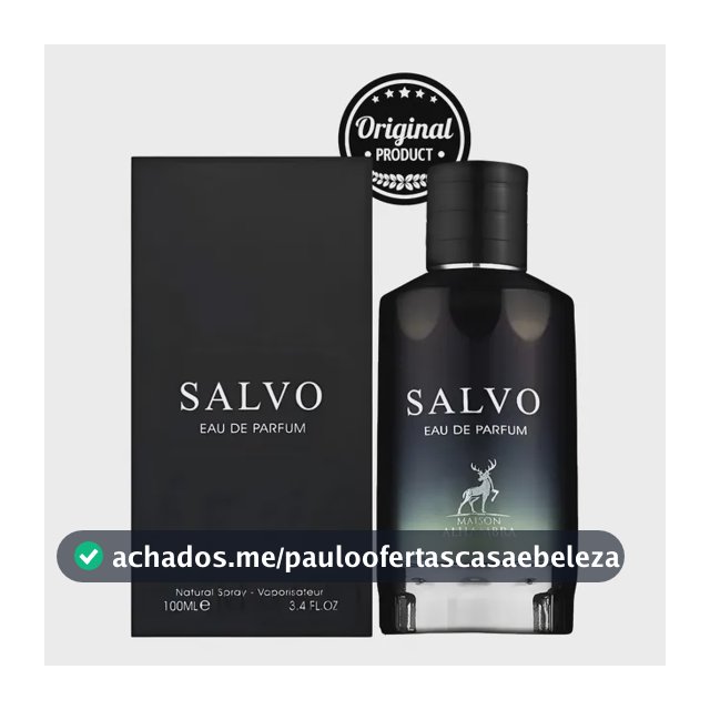Perfume Masculino Arabe Salvo Eua De Parfum Alhmabra 100ml Original C/ Nf