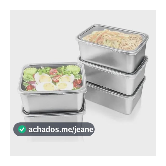 Conjunto De Armazenamento De Cozinha De Recipientes De Aço