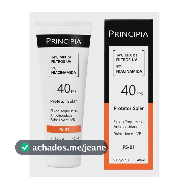 PRINCIPIA, Protetor Solar Facial PS-01 Fps 40, 40ml