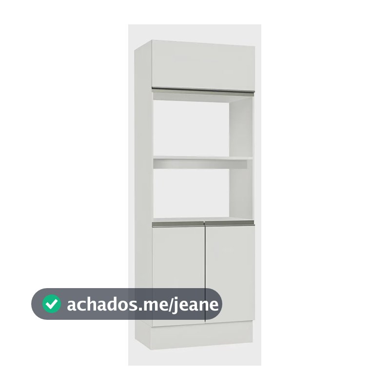 Torre Quente Armário de Cozinha Para 2 Fornos 100% Mdf Branco Smart Madesa G267500909