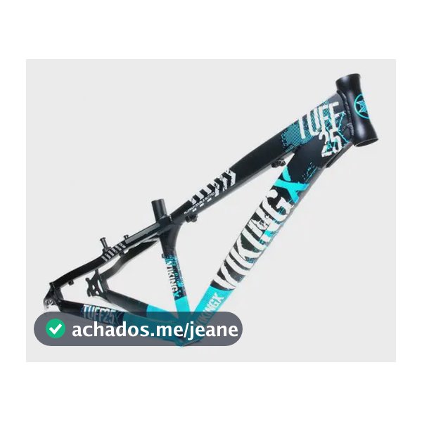 Quadro Vikingx Tuff X-25 Aro 26 Aluminio Dirt Jump Bike Cor Preto/Azul
