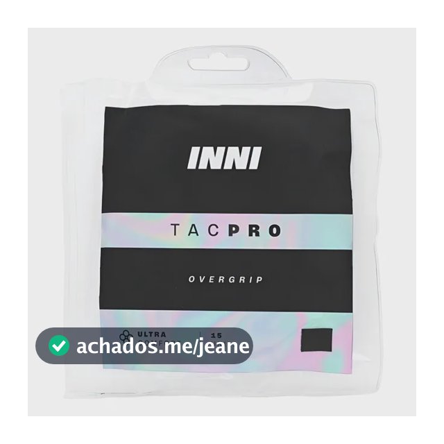 Overgrip Inni Tacpro Com 15 Unidades Preto Preto