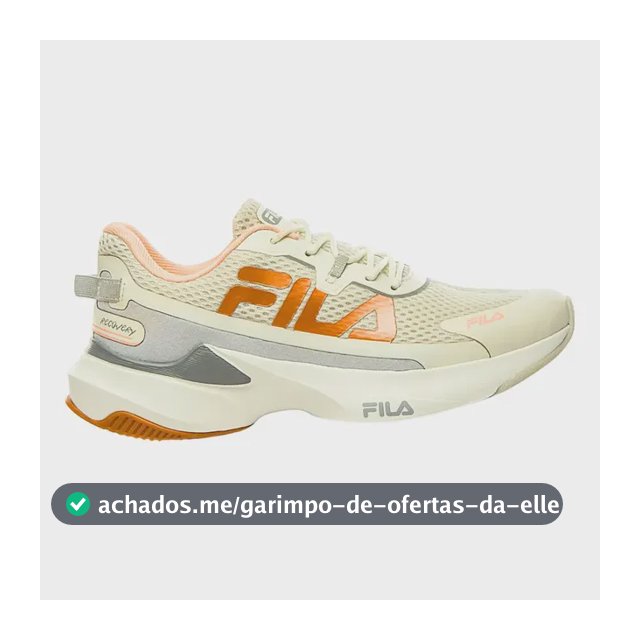Tênis Fila Recovery Feminino Corrida Energized Rubber
