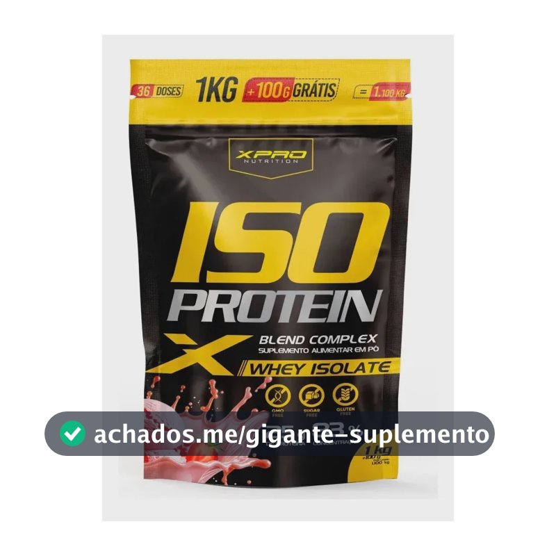Whey protein XPro Nutrition Iso Blend Complex em pó sabor Morango x 1.1kg