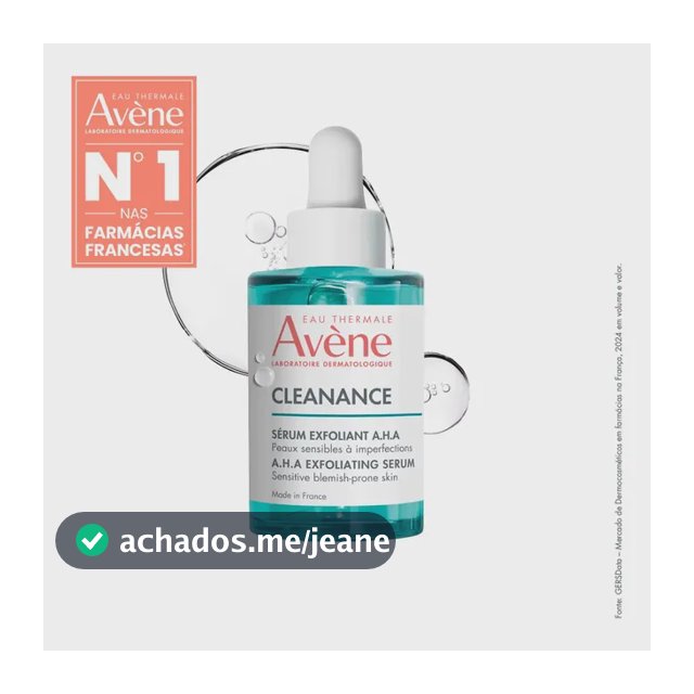 Sérum Facial Avène Cleanance Esfoliante A.H.A Antioleosidade, 30ml