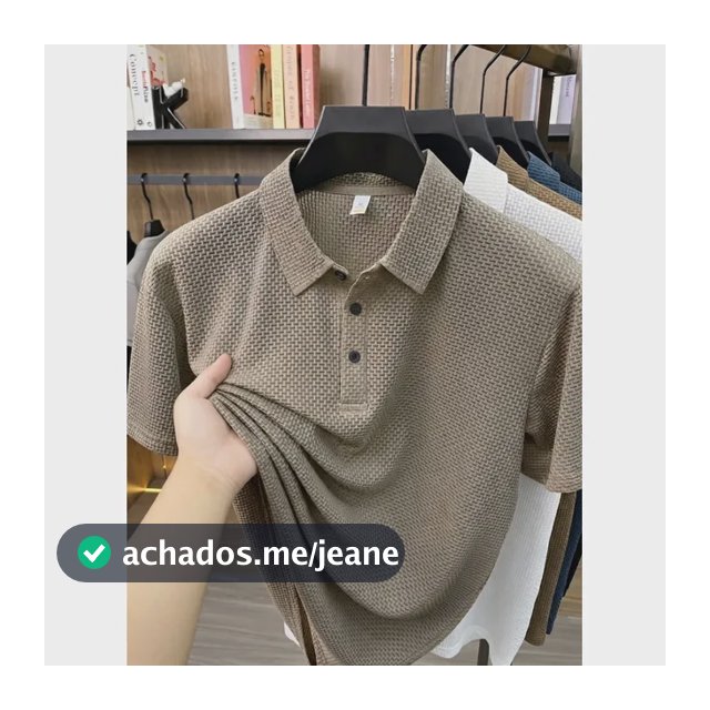 Camisa Polo Texturizada Old Money Masculina Casual Importada