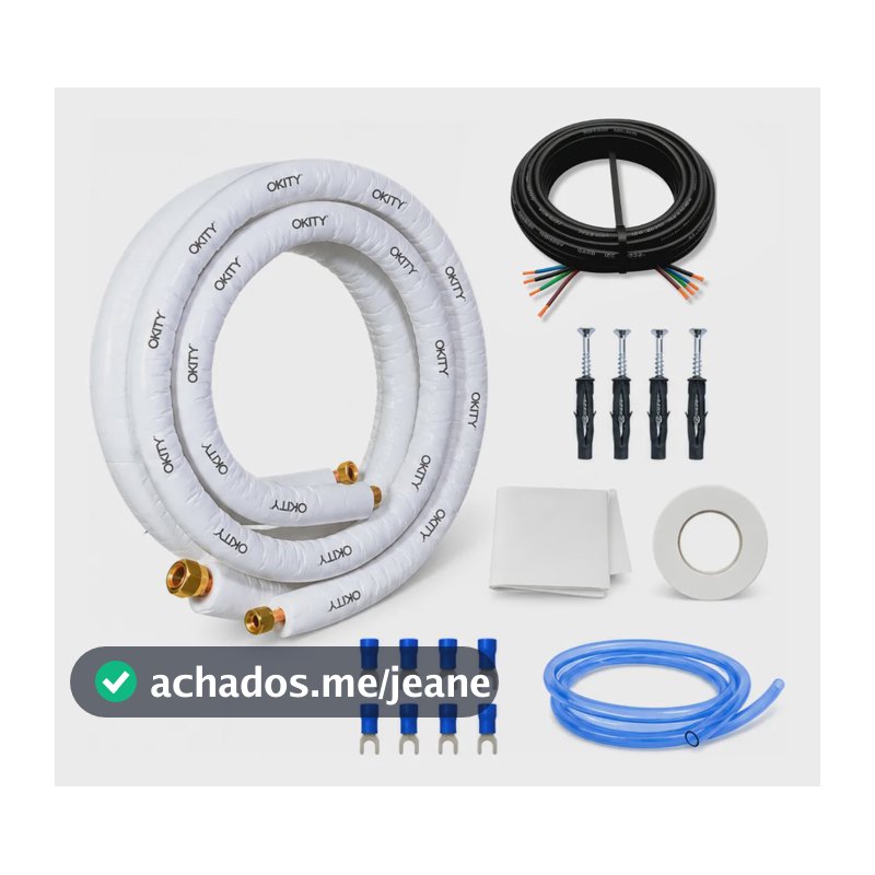 Kit Instalação Ar Split 12/18000 Comum 18000 Inverter 3 Mt