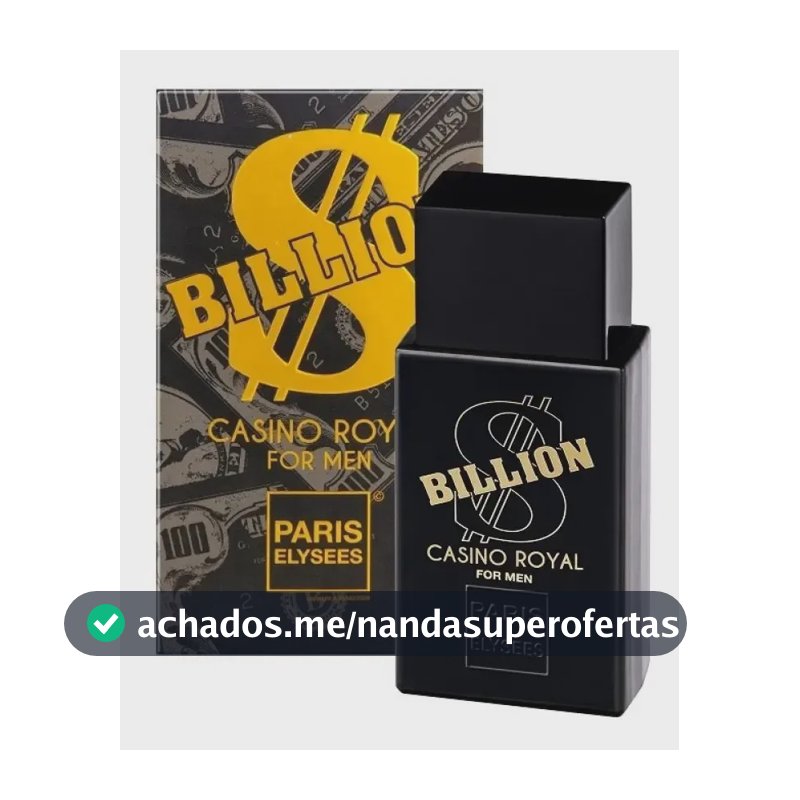 Perfume Billion Casino Royal Paris Elysees Masculino Intense 100ml Original