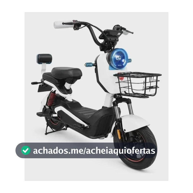 Bicicleta Moto Eletrica Foston X13 Max 1000watts Scooter Nov Branco Xl
