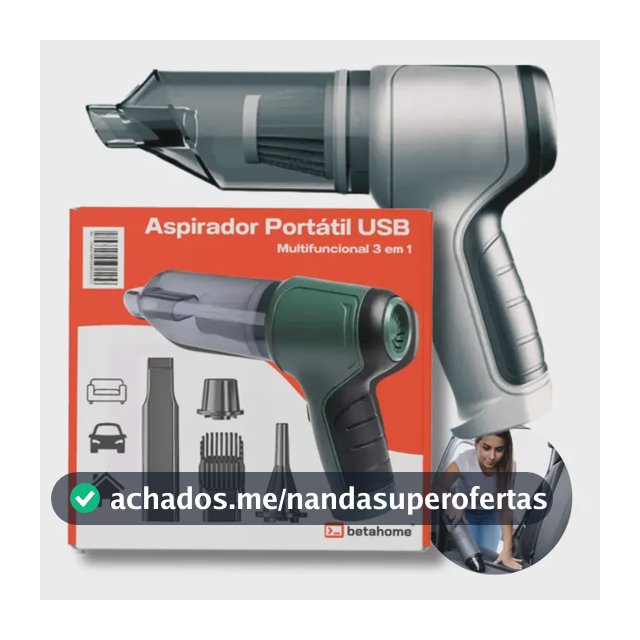 Mini Aspirador de Pó Betahome Portátil 120W USB Soprador Sem Fio 6000Pa Compacto