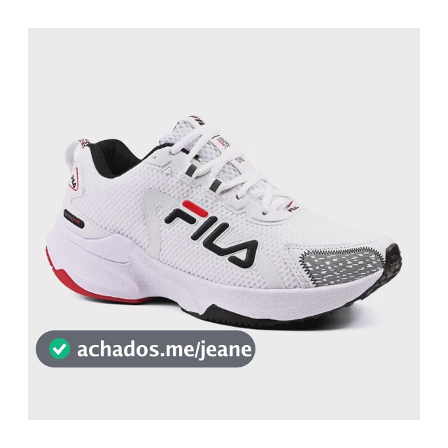 Tênis Fila Academia Corrida Caminhada Heating Treino Macio Branco/vermelho Animal Print 42 Br