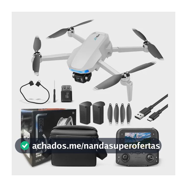 Drone S-x1 Profissional Câmera4k Gps Gimbal 3eixos 2baterias Branco