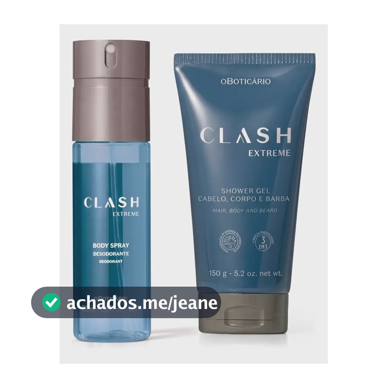 Combo Clash Extreme: Body Spray 100ml + Shower Gel 150g