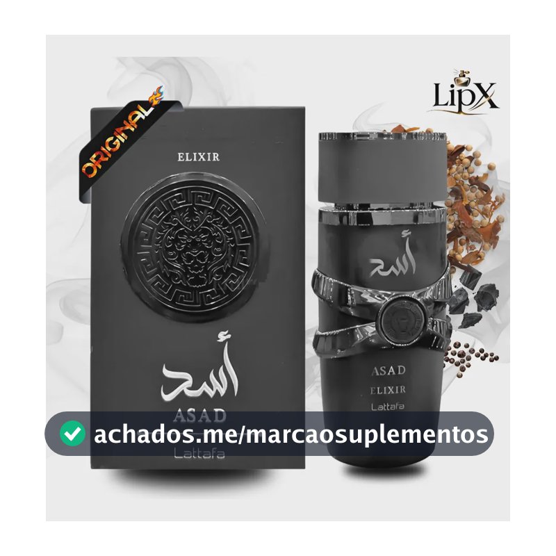 Perfume Asad Elixir 100ml Eau De Parfum Original Edp Lançamento 2026