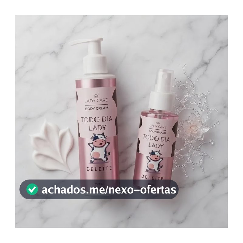 Kit Presente Body Cream + Body Splash Deleite Lady Care