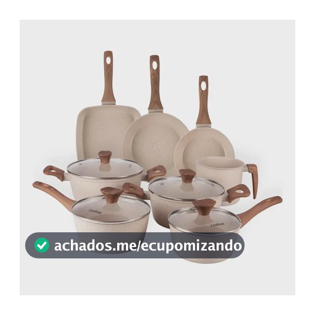 Jogo De Panelas Cerâmico Antiaderente 8 Peças Cozilux