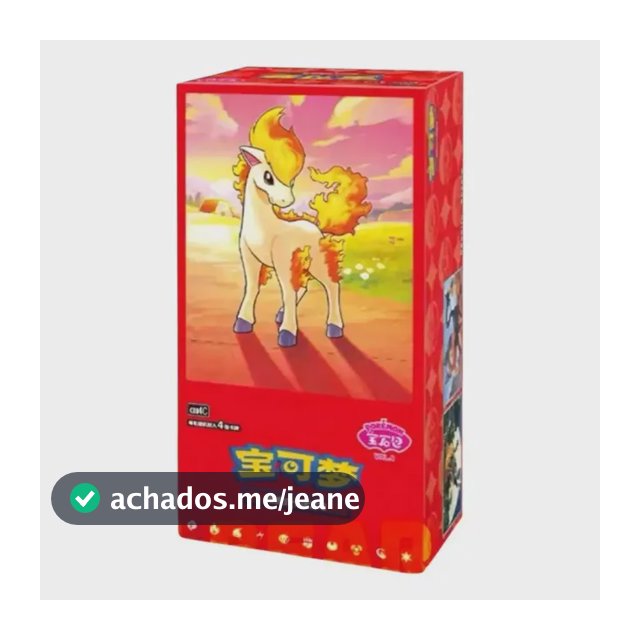 Pokémon Tcg: Gem Pack Vol 4 (72 Carta) Chinês Ponyta Pokemon Chinês