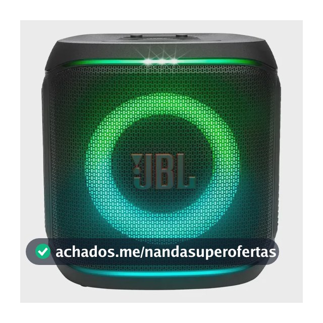 JBL PartyBox Encore 2, com 2 microfones sem fio, 100W RMS, AURA CAST, até 15 horas, bivolt