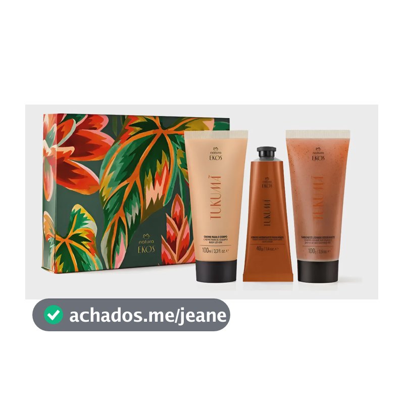 Presente Natura Ekos Tukumã Ritual Hidratante (3 Produtos) Tukumã