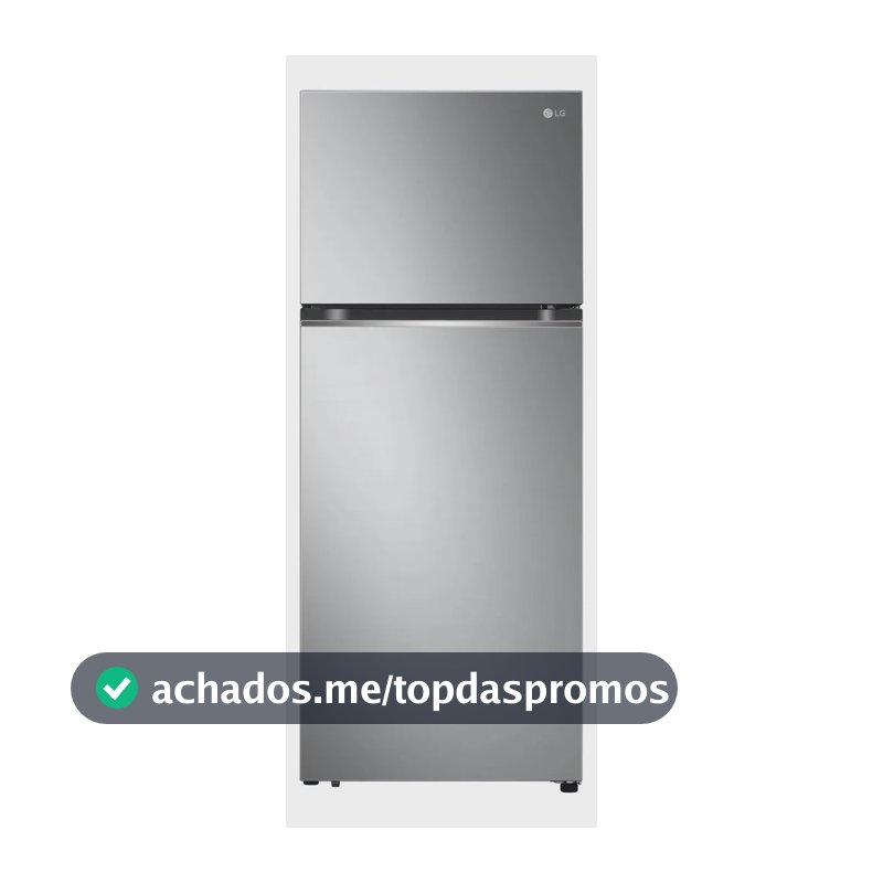 Geladeira LG Frost Free Inverter 395L Duplex Inox Look - 127V