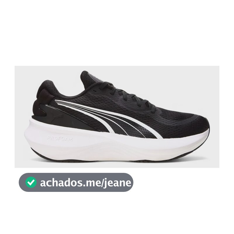 Tênis Masculino E Feminino Scend Pro 2 Puma Preto/branco Liso 43 Br