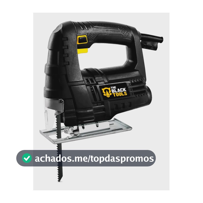 Serra Tico Tico Profissional 500w 3000 Gpm Lâmina E Protetor Bst500 The Black Tools