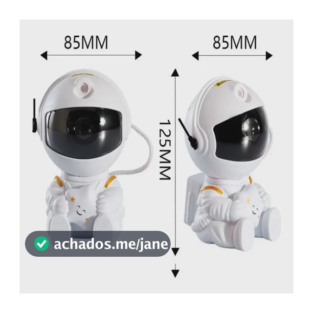 Astronauta para Quarto com Luz Nebulosa e Galáxia
