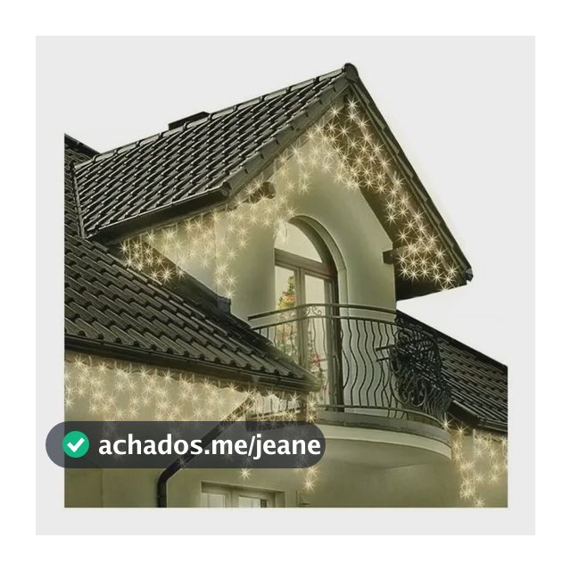 Cascata 400 Led 10 Metros Branco Quente Pisca Macho E Fêmea