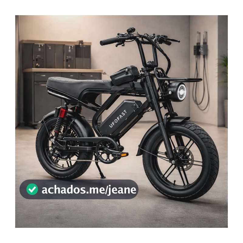 Bicicleta Eletrica V9 Max 1000w 32 Km/h Alarme Nfc  + Brinde Preto 16