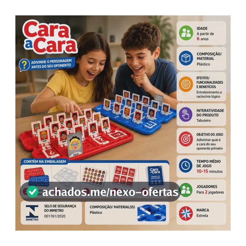 Jogo De Mesa Cara A Cara Com Aplicativo Estrela