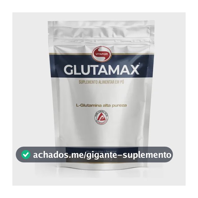 Glutamax Vitafor Pouch L-glutamina Alta Pureza 600g Sabor Ne Sem Sabor