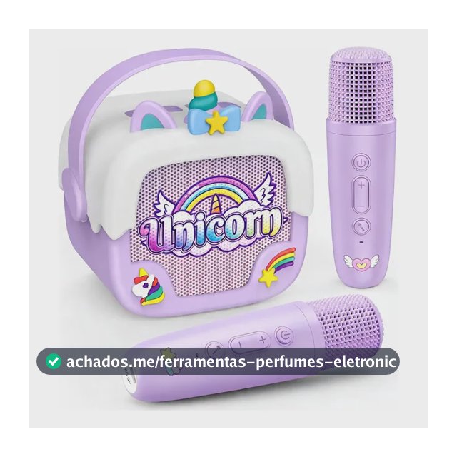 Microfone Menina,unicórn Bluetooth Brinquedo Karaokê Present