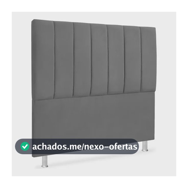 Cabeceira Estofada Cama Box Casal Alice 140cm Tecido Veludo