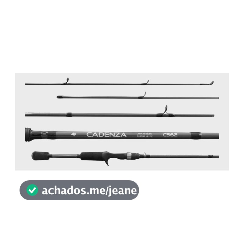 Vara Pesca Carretilha Albatroz Carbono 1,68m Ação Rápida 2p Cor Cinza