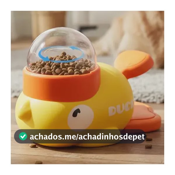 Alimentador Lento para Cães Jambo Pet Patisco P Amarelo