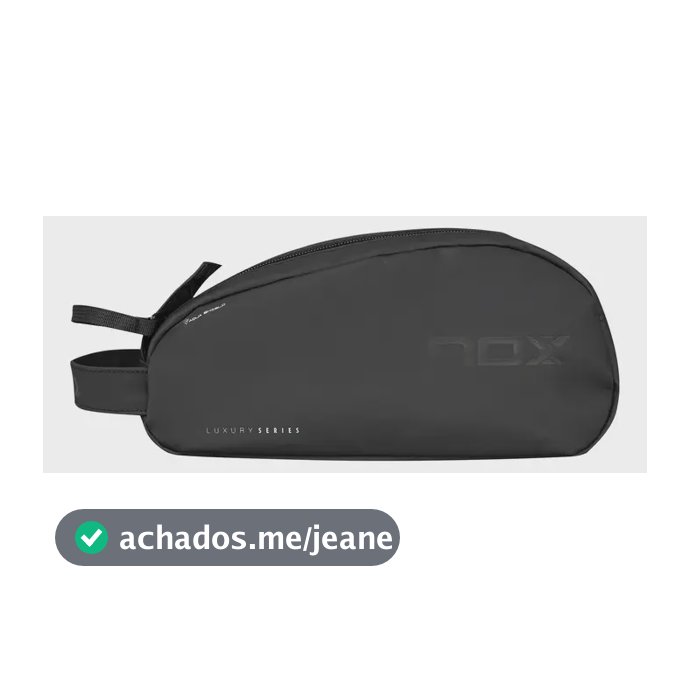 Nécessaire Nox Luxury Series Branca e Preta para Padel e Beach Tennis