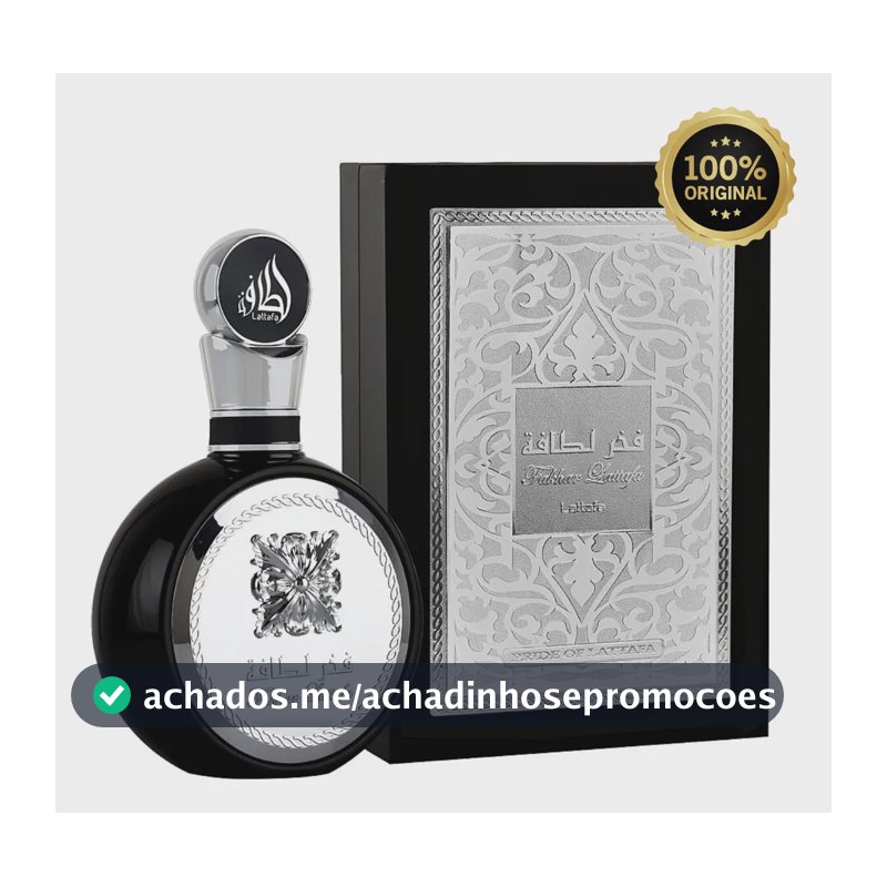 Perfume Árabe Masculino Fakhar Black Eau De Parfum 100 Ml